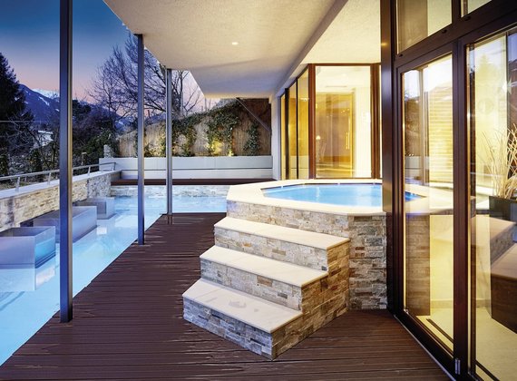 Luxuriöses Wellnesshotel mit Pools nahe Meran, Naturns