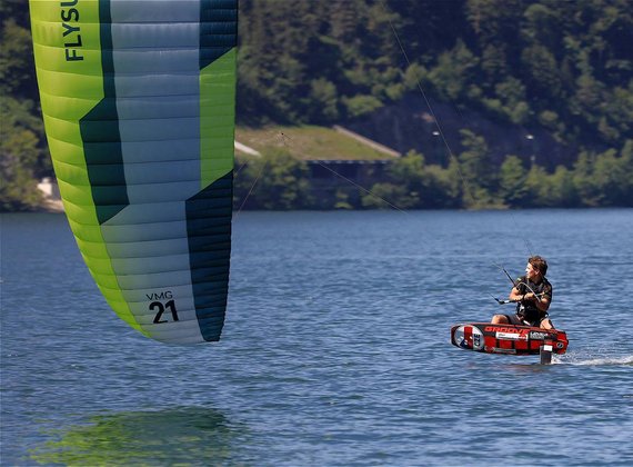 Kitesurfen am Reschensee - 5-Sterne-Hotel bei Meran