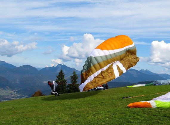 Paragleiten im Urlaub Südtirol - Aktivhotel Naturns