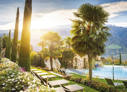 Luxuriöses Wellnesshotel mit Pools nahe Meran, Naturns