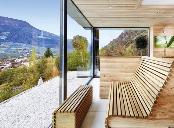 Luxus-Hotel mit Sauna Südtirol, Saunalandschaft